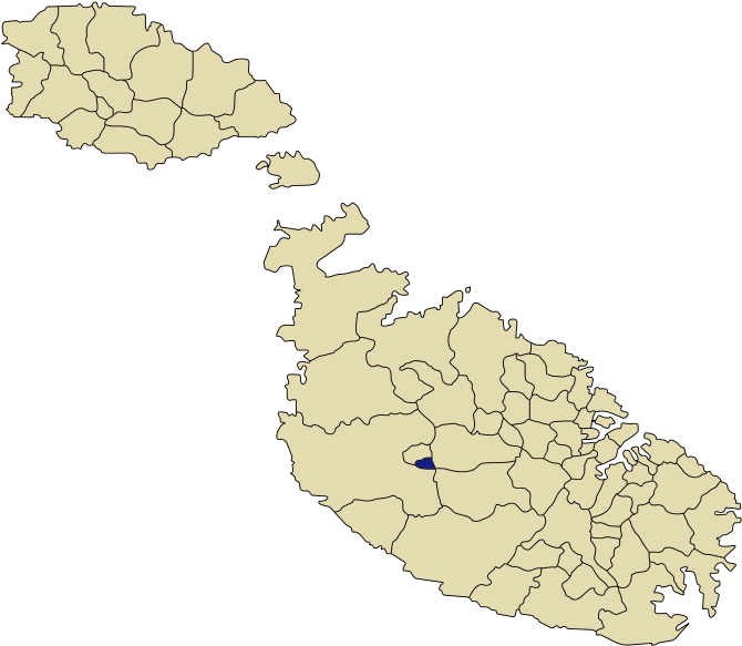 Malta Map Mtarfa (686x599), Png Download