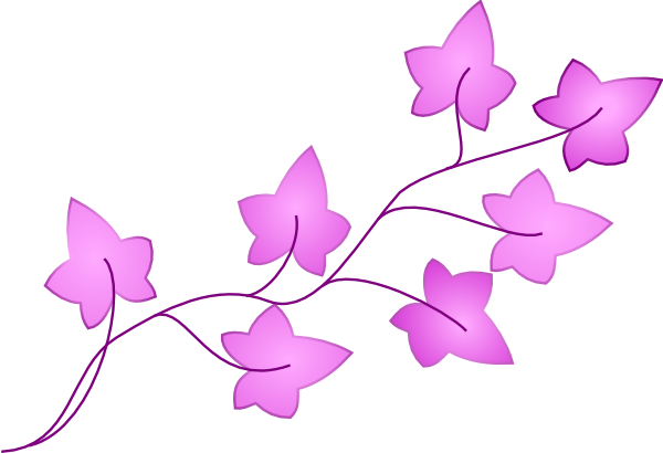 Ivy Purple Clip Art - Ivy Purple (600x410), Png Download