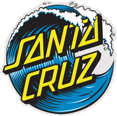 Santa Cruz Wave Dot Sticker 3 Inch - Santa Cruz Wave Sticker (550x550), Png Download