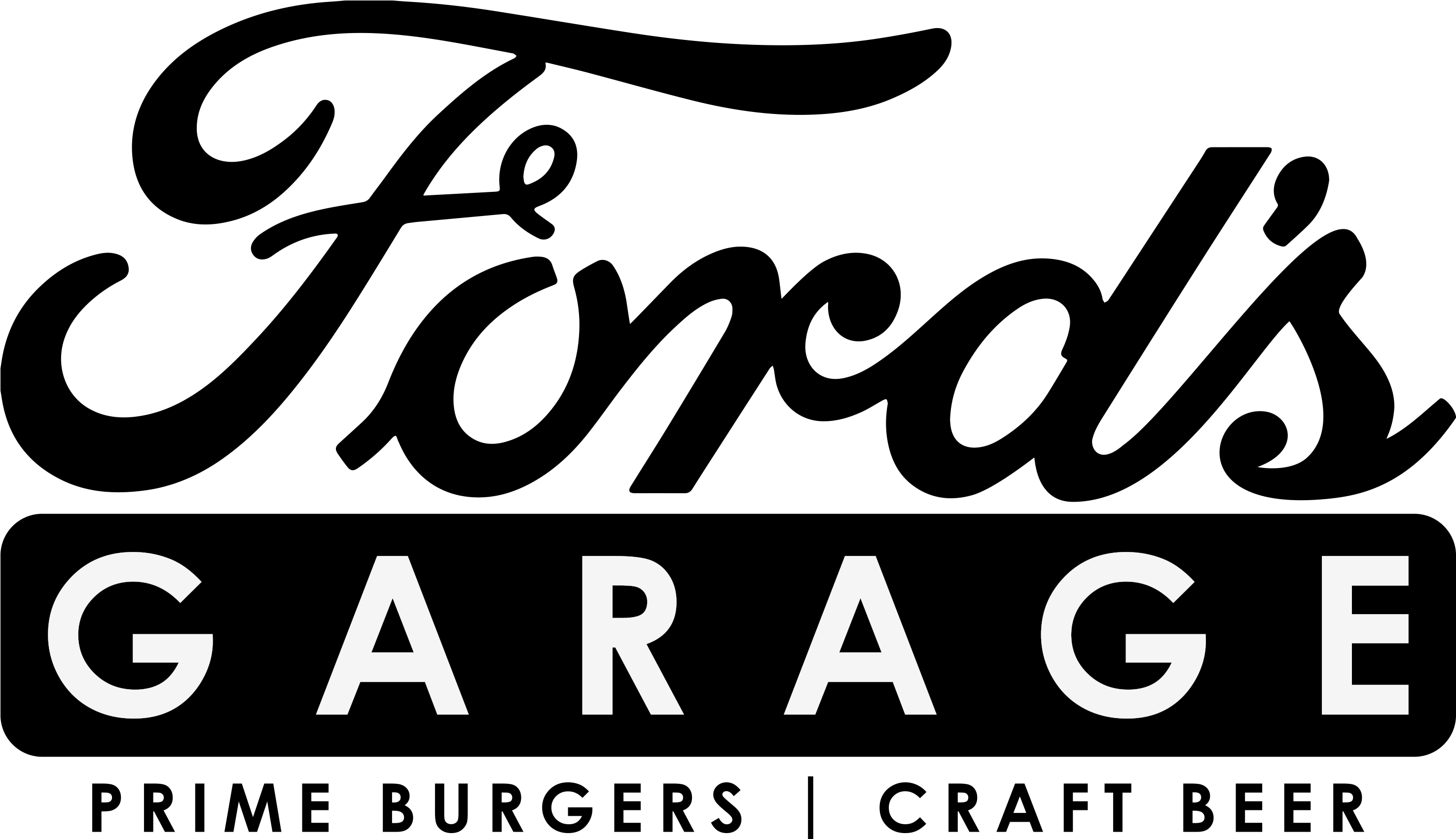 Craft Beer On Tap - Ford Logo Black And White Vector (3000x2400), Png Download