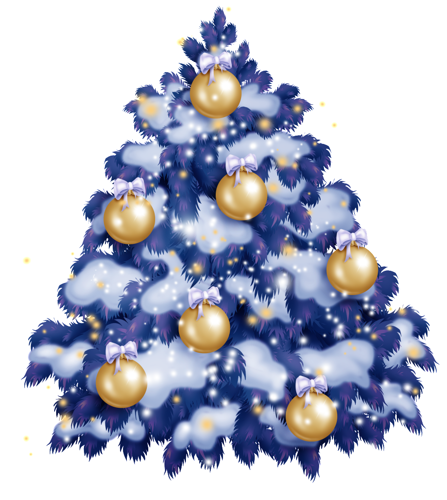 Dark Purple Christmas Tree Png Transparent Material - Blue And White Christmas Tree Png (1024x1024), Png Download