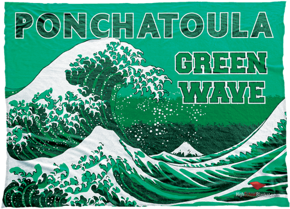 Great Wave Off Kanagawa Throw Blanket (599x450), Png Download