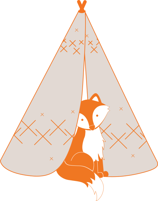 The Little Fox Is A Partner With Owlet Baby Monitors - Illustration (510x651), Png Download