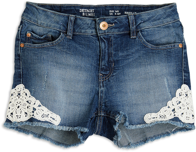 Regular Denim Shorts Blue - Shorts (888x888), Png Download