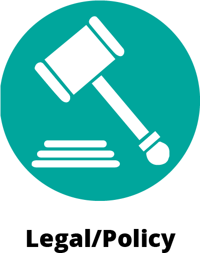 Circular Green Icon Symbol Showing A Gavel And Pad - Circle (400x576), Png Download
