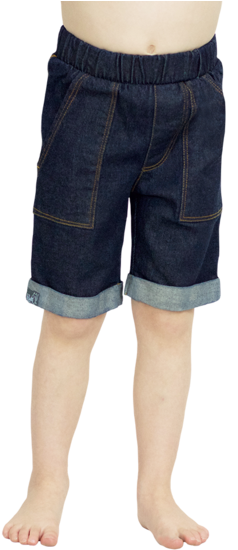 Bermuda Short In Denim - Fragment Vanquish Denim Shorts (600x600), Png Download