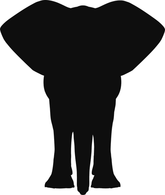 Free Image On Pixabay - Elephant Vector (543x640), Png Download