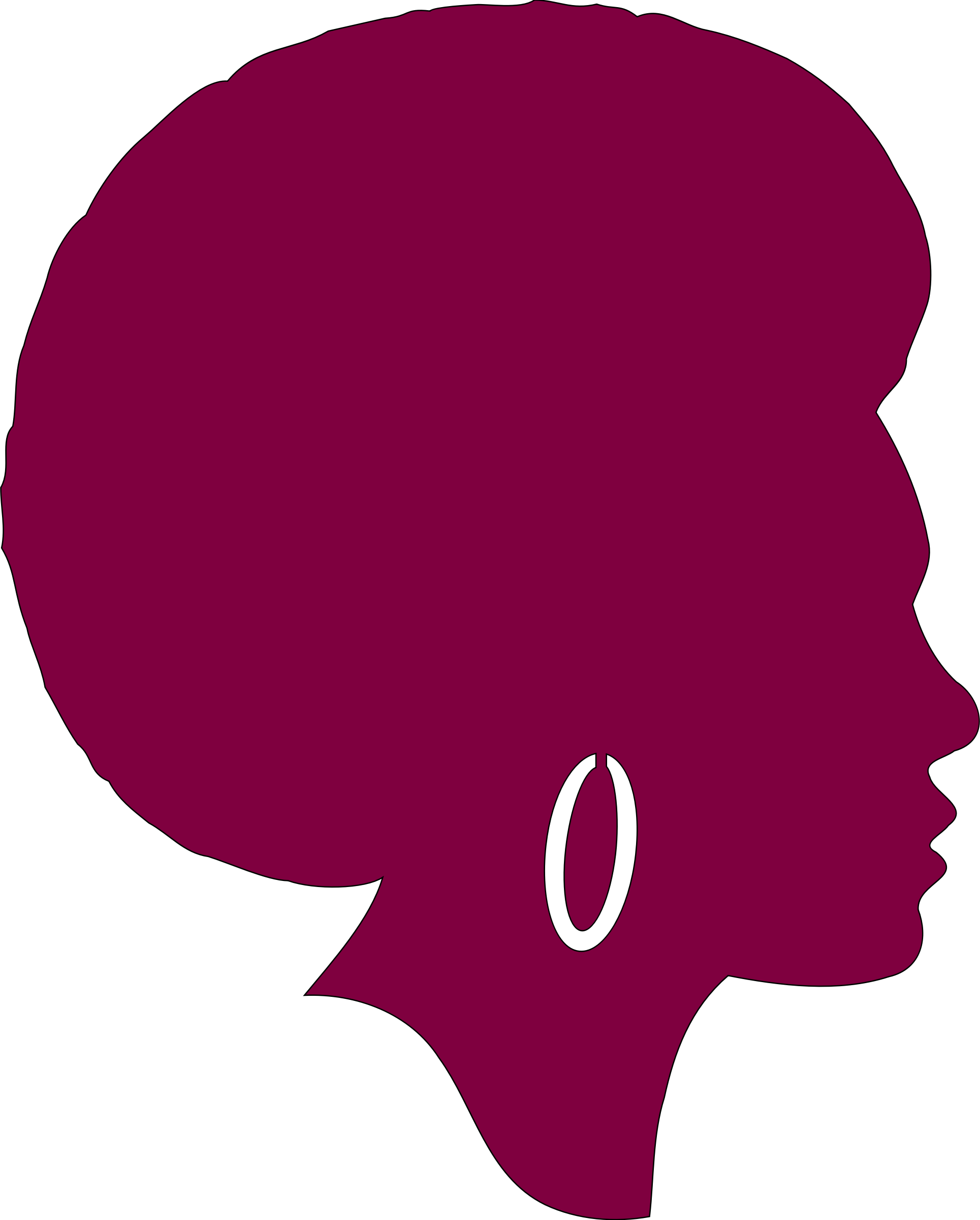 This Free Icons Png Design Of African American Female (1929x2400), Png Download