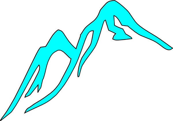 Snow - Grey Mountain Clip Art (600x419), Png Download