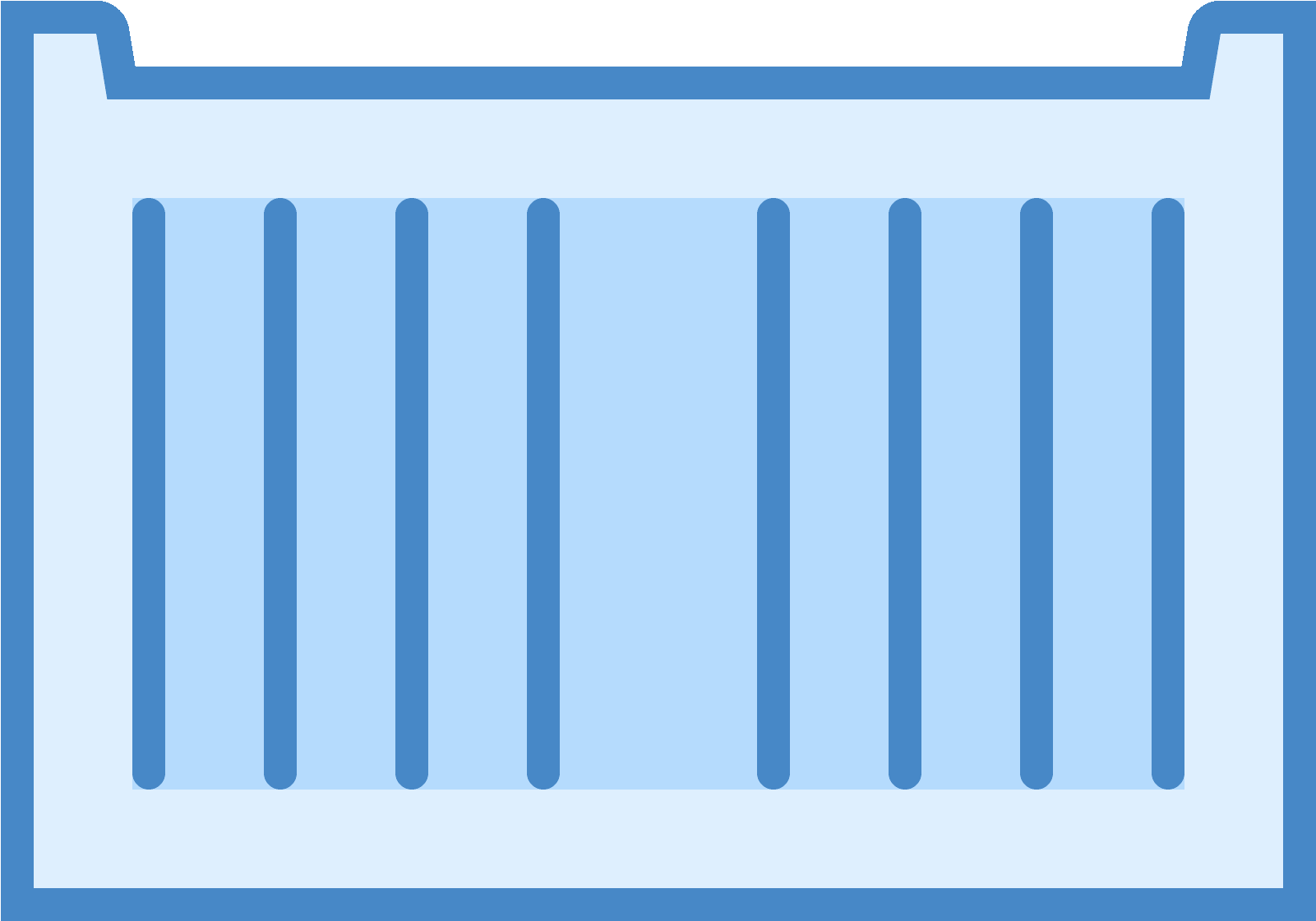 Shipping Container Icon - Majorelle Blue (1600x1600), Png Download