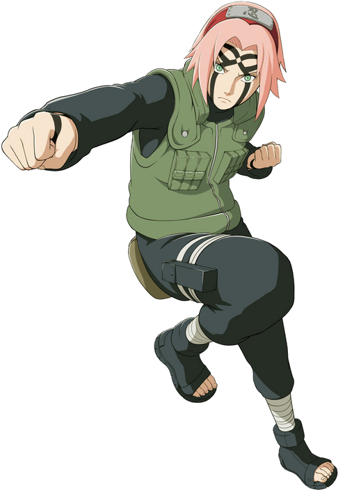 Byakugou Sakura - Sakura Great Ninja War (560x791), Png Download
