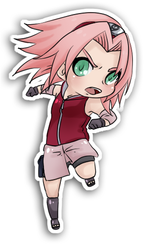 Chibi Sakura Haruno Versus Kyoko Sakura - Chibi Sakura (323x568), Png Download