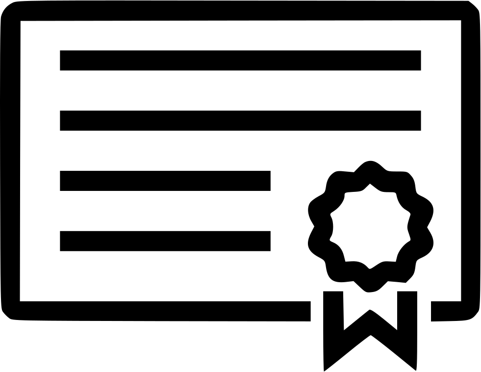 Certificate Free Icon - Icon (981x758), Png Download