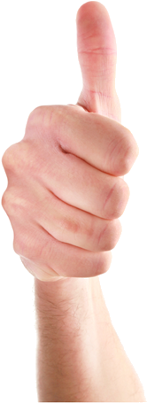 Facebook - Thumbs Up Front Png (325x477), Png Download