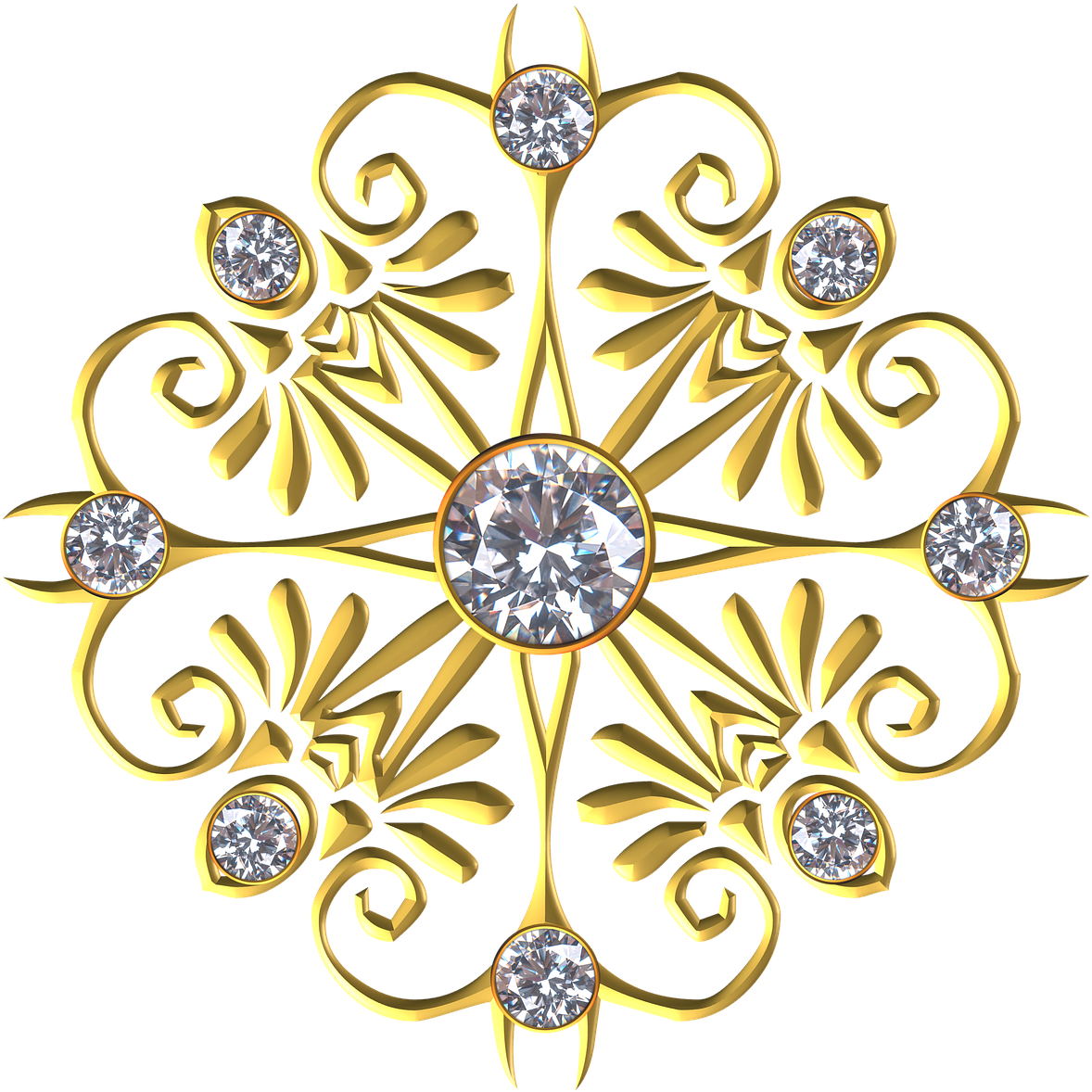 Diamond Gem Bucket Bag (1255x1280), Png Download