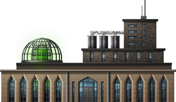 Mad Scientist Lab - Tower Block (600x348), Png Download