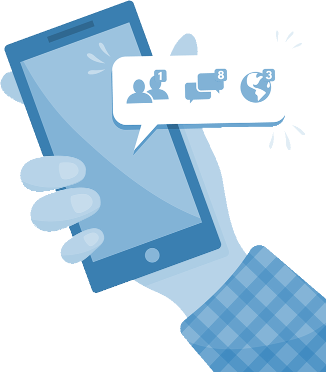 Hand Holding Phone Free (800x800), Png Download