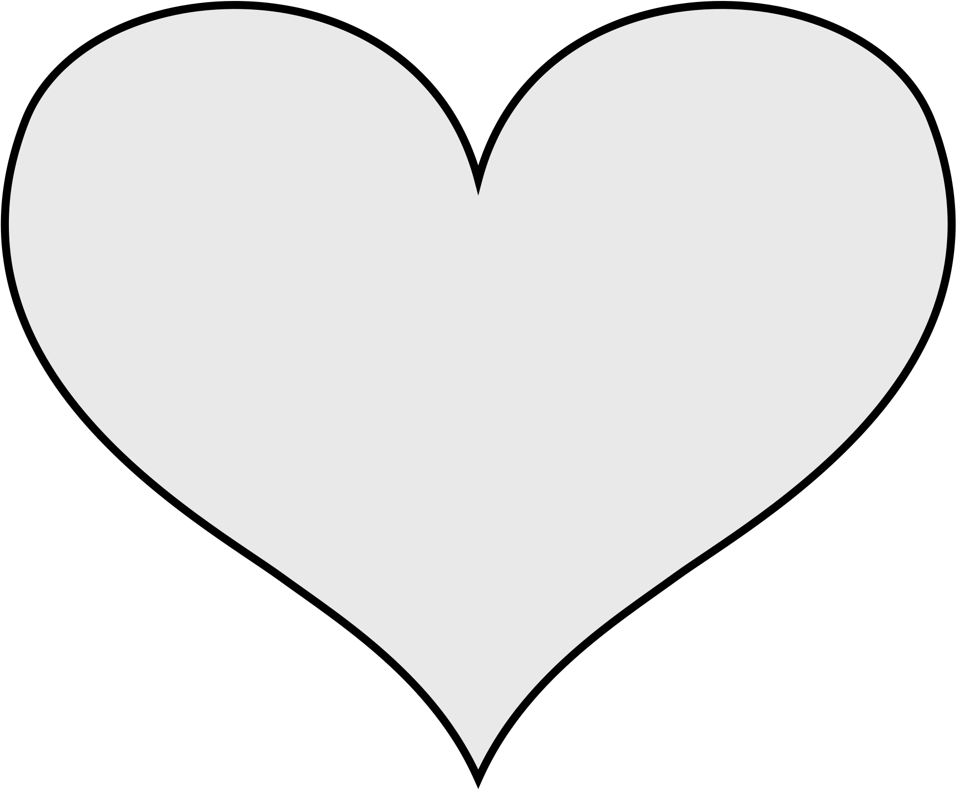 File Coa Illustration Elements Bodypart Wikimedia Commons - Heart Outline Svg Free (2000x1622), Png Download