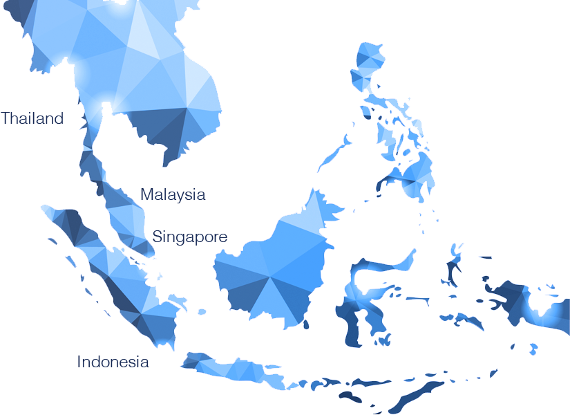 Map - Southeast Asia Map Vector (825x600), Png Download