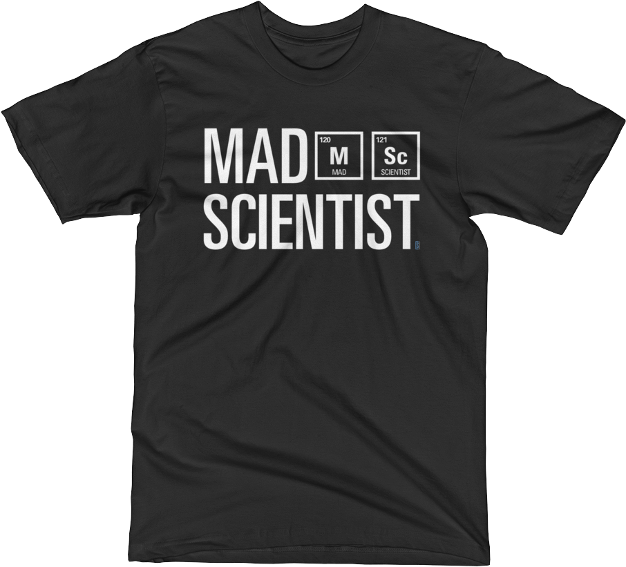 Mad Scientist T-shirt - Wordpress Wordcamp T Shirts (1000x1000), Png Download
