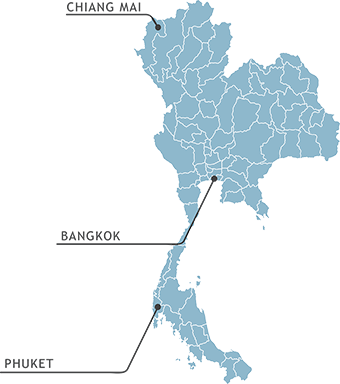 Thailand - Thailand Map Illust (340x384), Png Download