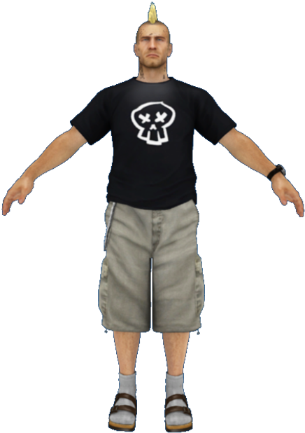 Download Zip Archive - Dead Rising Skater Outfits (750x650), Png Download