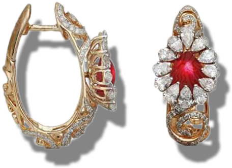 Flourish At Work - Earrings (504x504), Png Download