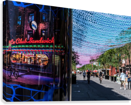 Club Sandwich Canvas Print - Metropolitan Area (429x344), Png Download