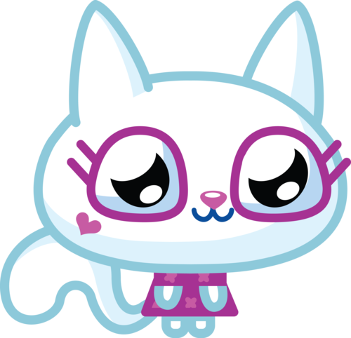 Meow - Moshi Monsters Lady Meowford (500x482), Png Download