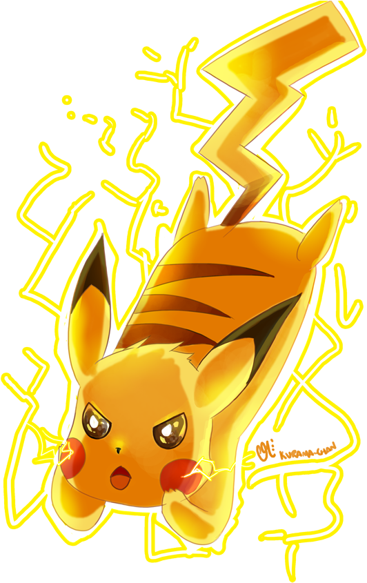 Pikachu Clipart Thunderbolt - Pikachu Thunderbolt Png (620x877), Png Download