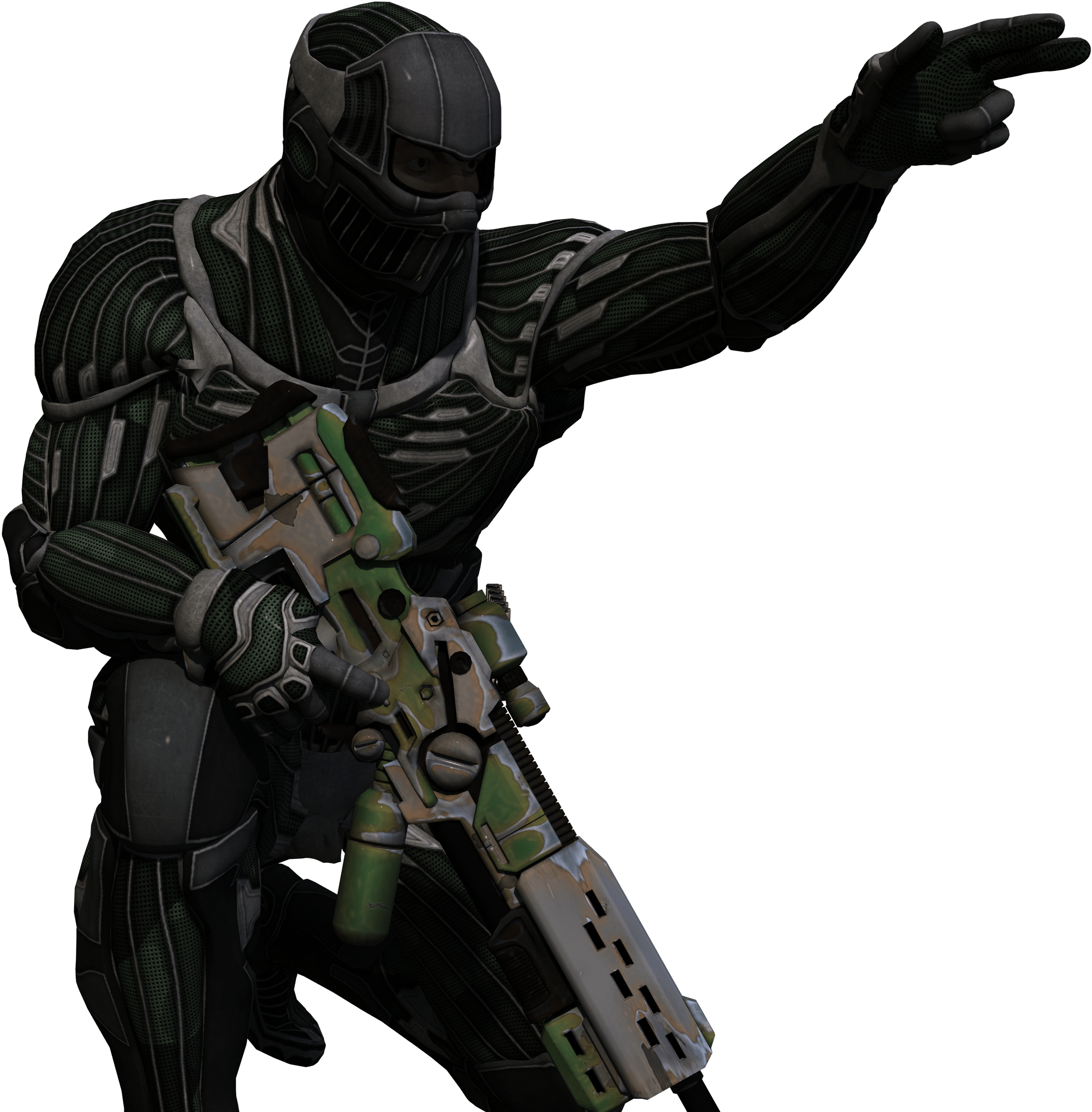 Pointing - Sci Fi Military Officer (3000x2400), Png Download