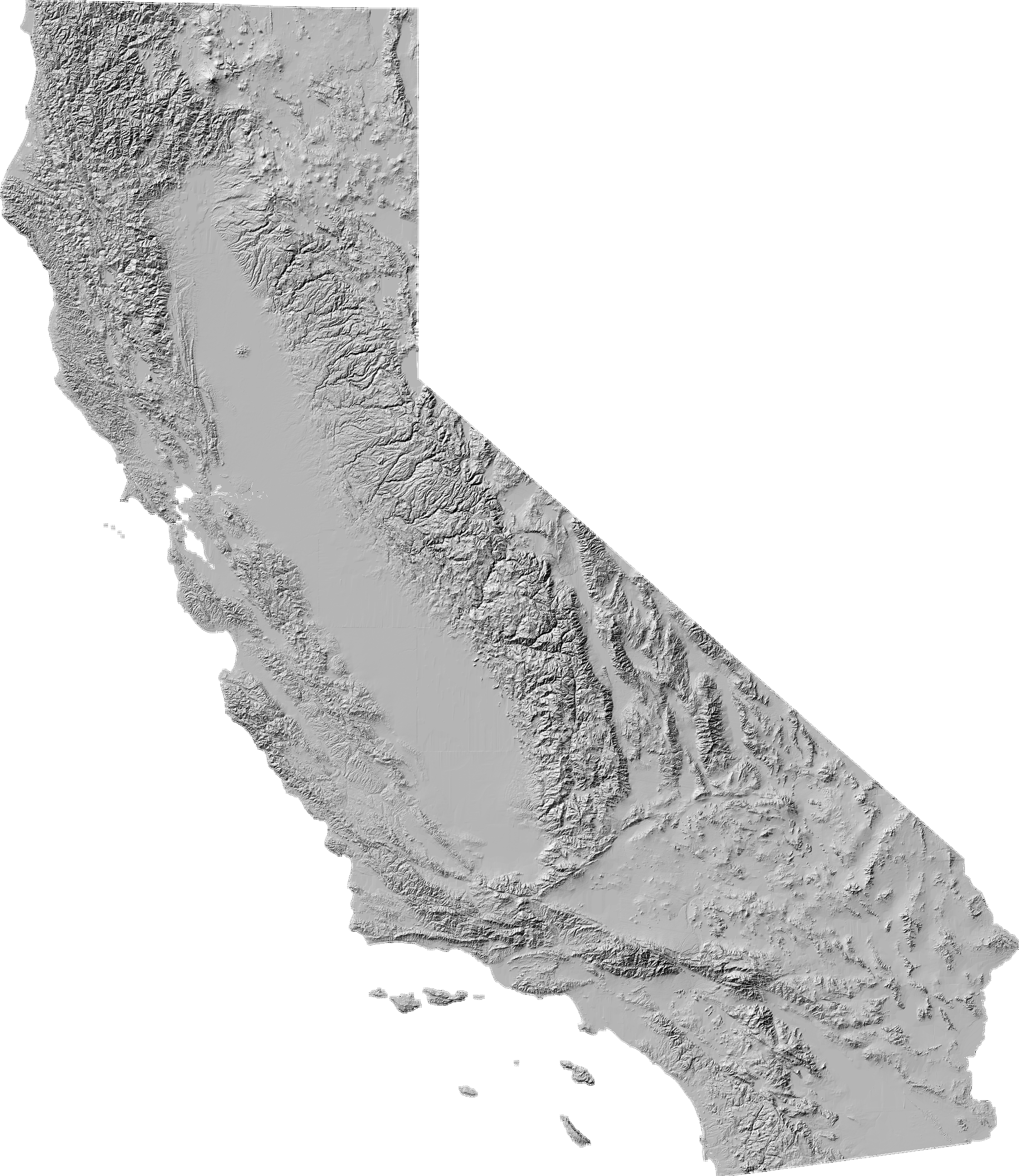 California Map Blank (1829x2110), Png Download