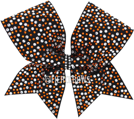 Nicole Rhinestone Cheer Bow - Sequin (480x480), Png Download