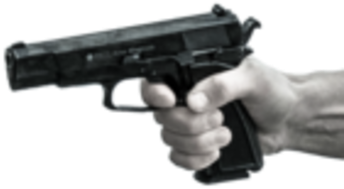 White Hand Shooting (696x696), Png Download