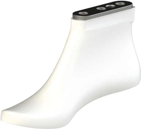 Direct Injection Shoe Lasts With Shoe Lace Holder - Sock (1000x563), Png Download