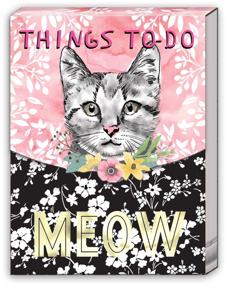 Things To Do Meow Pocket Note Pad - Molly & Rex Kitty Cat Pocket Note Pad Things To (1200x1200), Png Download