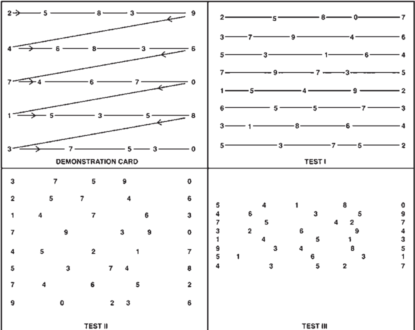 Sample King-devick Test Card - King Devick Saccadic Test (850x661), Png Download