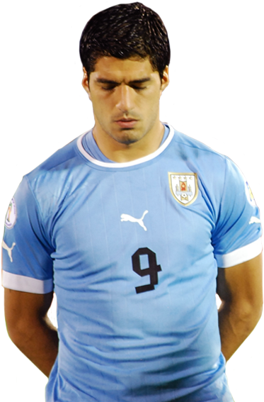 Luis Suárez - Luis Suarez Uruguay Png (375x580), Png Download