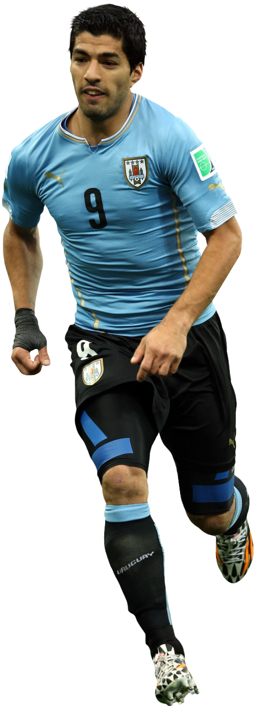 Luis Suarez - Luis Suarez Uruguay Png (507x1404), Png Download