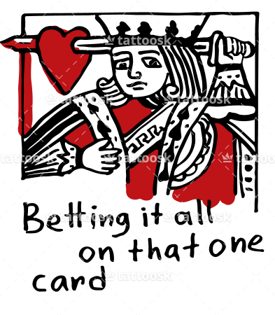 King Of Hearts Tattoo ❥❥❥ Https - König Der Herzen Karte (393x450), Png Download