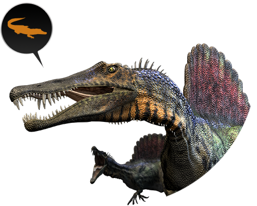 Statistics - Spinosaurus Walking With Dinosaur Png (504x404), Png Download