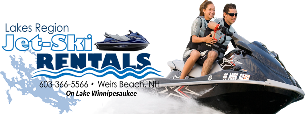 Lakes Region Jet Ski Rentals Is Lake Winnipesaukee's - Map Of Lake Winnipesaukee (990x370), Png Download