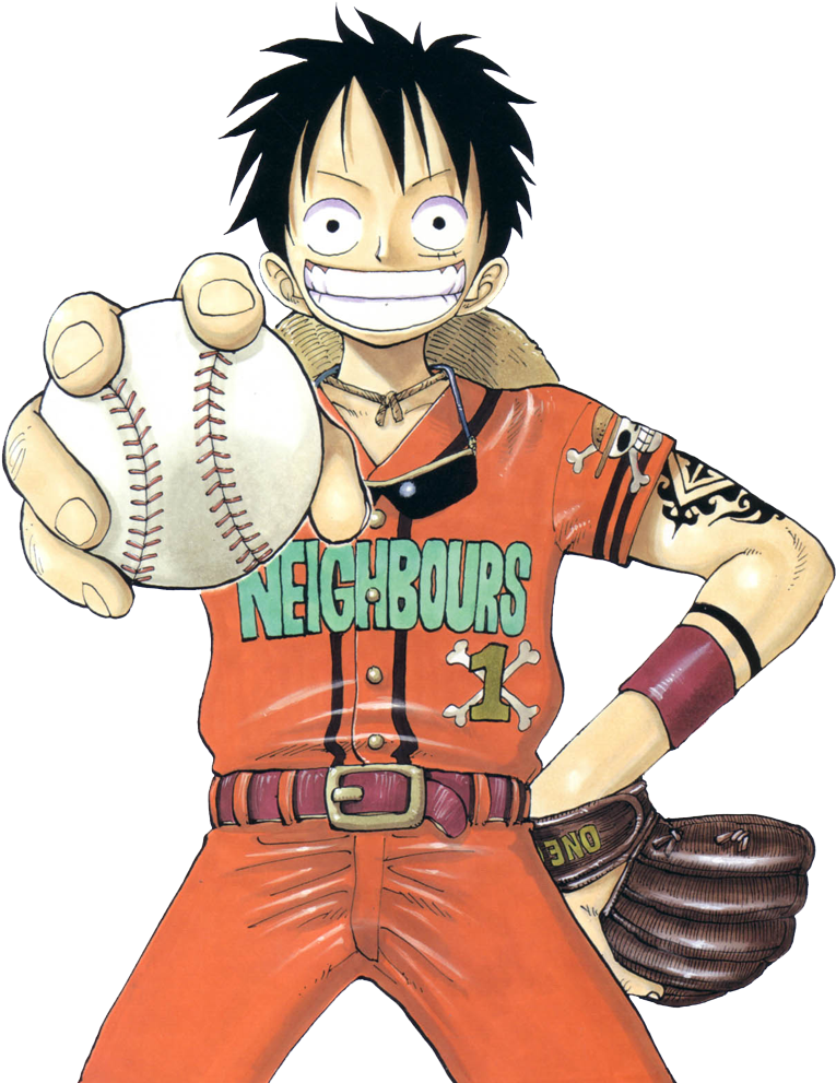 Monkey D Luffy 14 - One Piece Luffy Baseball (775x1000), Png Download