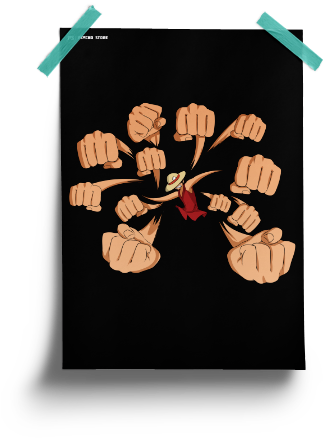 Gommu Gommu No Gatling - Design (440x478), Png Download