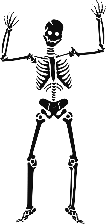 0018 - Skeleton Clipart (721x900), Png Download