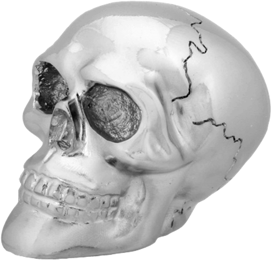Chrome Skull Shifter Knob - Bmw Skull Shift Knob Chrome (555x555), Png Download