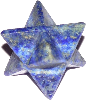 Lapis-lazuli Merkaba - Lapis Lazuli (375x416), Png Download