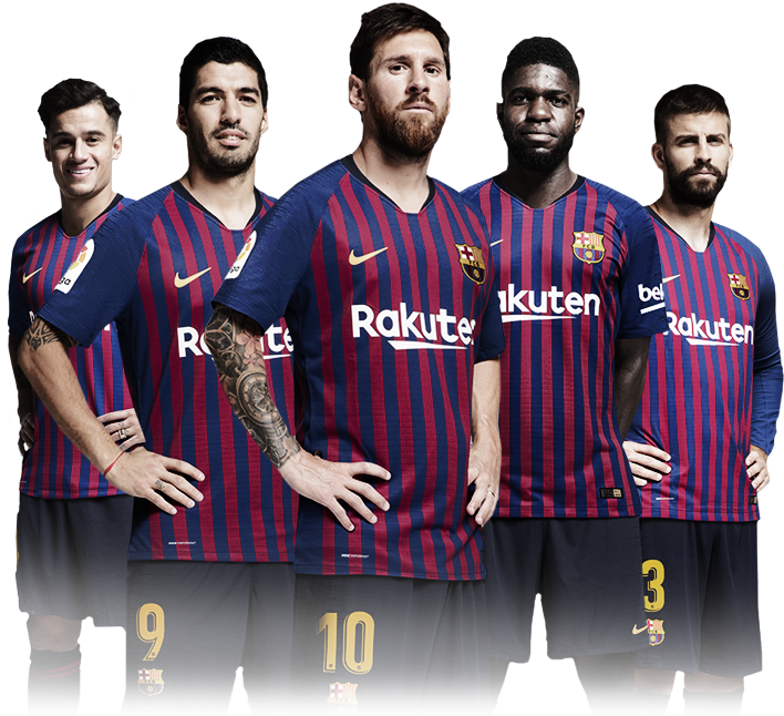 Fc - Fc Barcelona Squad Png (731x645), Png Download