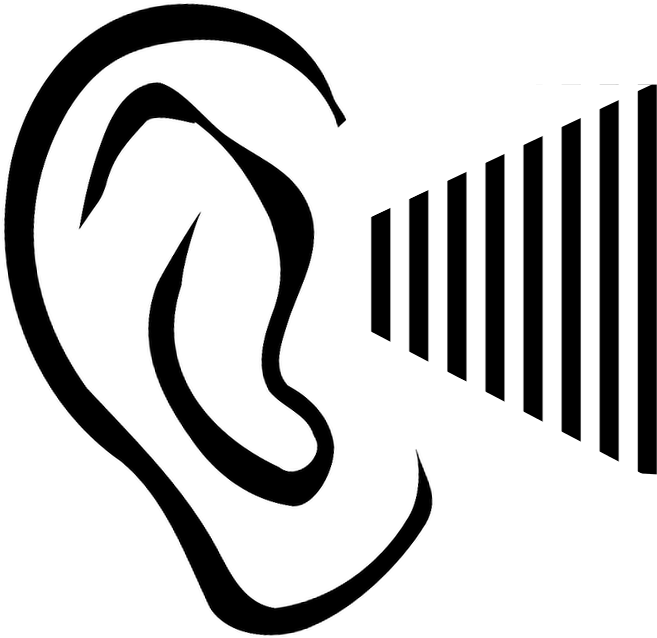 Audiology Icon - Ear And Sound Waves Icon (800x640), Png Download