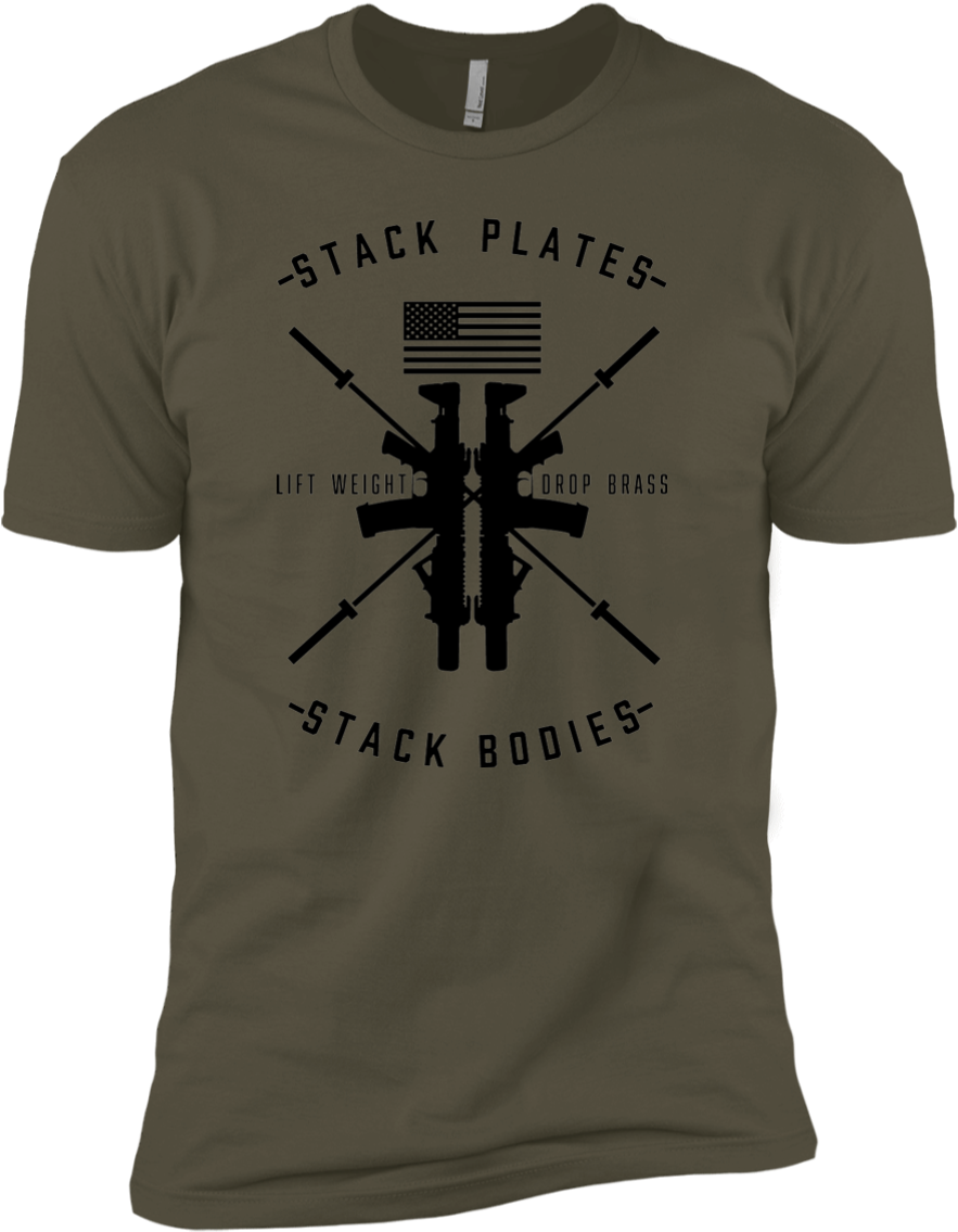 Men's Stack Plates Stack Bodies Tee - T Shirt God Dog (1155x1155), Png Download